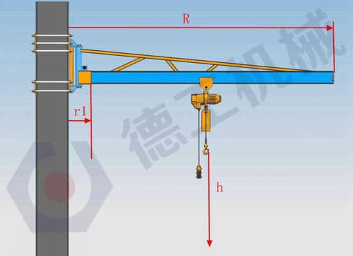 不銹鋼旋臂起重機(jī)安裝
