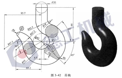 橋式起重機吊鉤外形尺寸