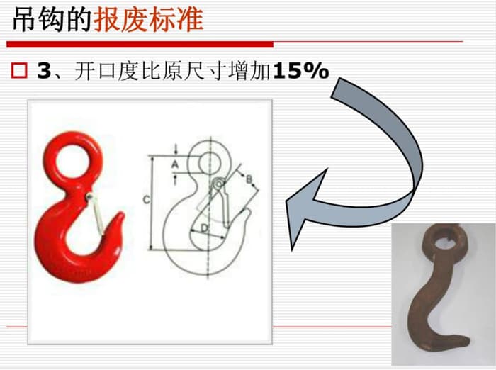 橋式起重機吊鉤報廢標準